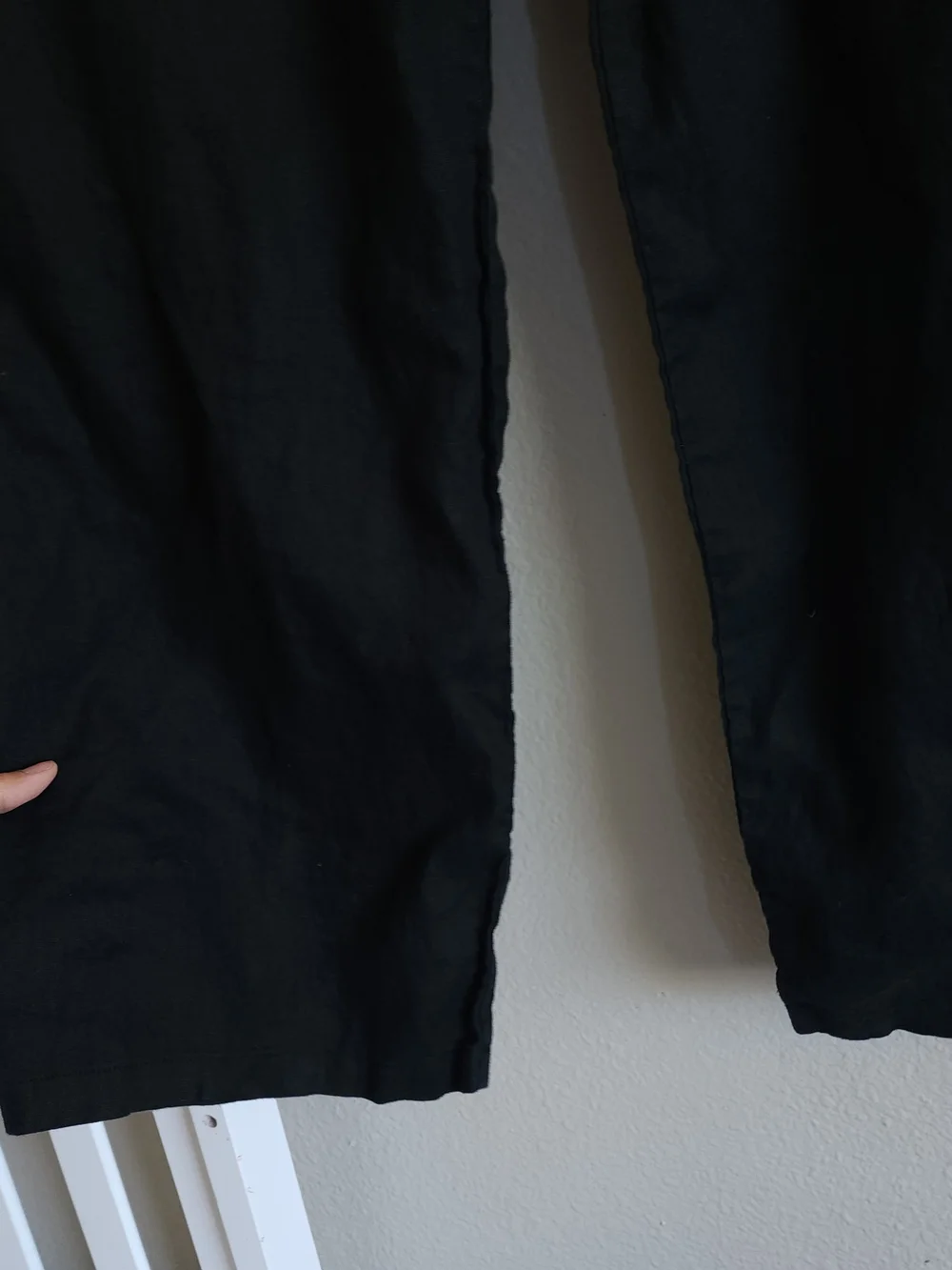 Quince 100% European Linen Pleated Trouser Pants Black Size 12 Fits Like 10